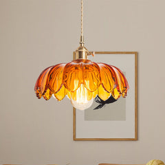 Fay Rustic Tulip Glass Pendant Light | Yedwo