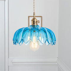 Fay Rustic Tulip Glass Pendant Light | Yedwo