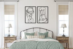 Female Body Naked Metal Wall Art Decor | Yedwo