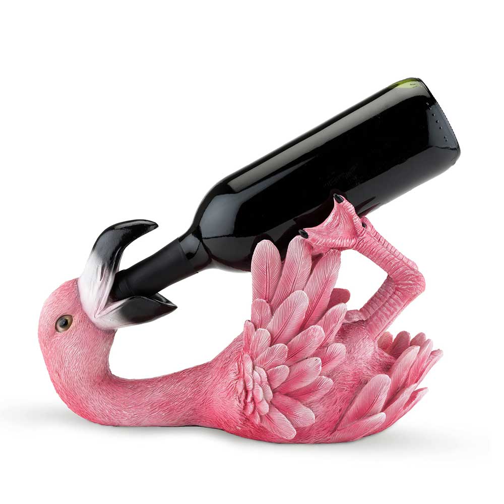 Flirty Flamingo Polyresin Wine Bottle Holder | Yedwo Design
