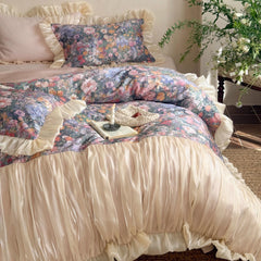 French Romantic Floral Cotton Bedding Set | Yedwo Design