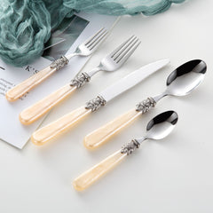 French Palace Inspired Stainless Steel Flatware Set | Yedwo