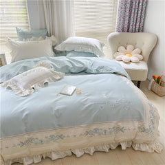 French Princess Embroidery Duvet Cover | Yedwo Home