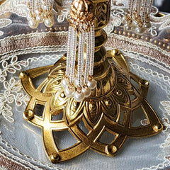 French Vintage Antique Brass Candle Holder | Yedwo Design