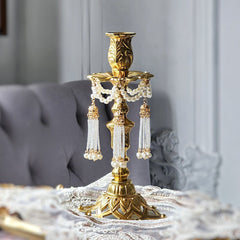 French Vintage Antique Brass Candle Holder | Yedwo Design