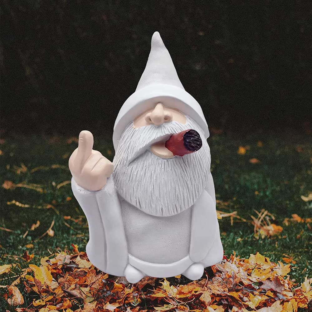 Funny Smoking Garden Gnome,  Yard Decoration