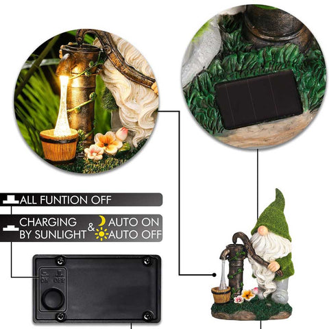 Garden Gnomes Decorations with Solar Lights