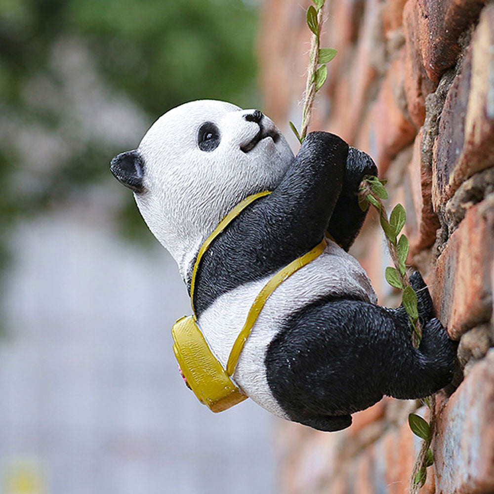 Garden Resin Climbing Panda Hanging Decoration | Yedwo