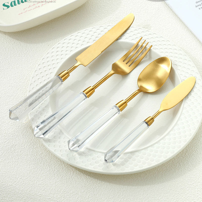 “Golden Diamond” French Flatware Set | Yedwo Design – YEDWO