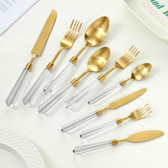 “Golden Diamond” French Flatware Set | Yedwo Design