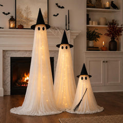 Halloween Outdoor Lighted Ghost Decorations Set | Yedwo