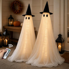 Halloween Outdoor Lighted Ghost Decorations Set | Yedwo