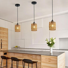 Hand Woven Rattan Pendant Light(3 Lights) | Yedwo