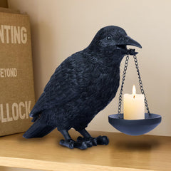 Handcrafted Gothic Raven Candle Holder | Yedwo Design