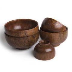 Handcrafted Natural Solid Jujube Wooden Salad Soup Bowl | Yedwo