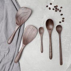 Handcrafted Solid Wood Rice Paddle, Spoon & Coffee Stirring Utensils | Yedwo