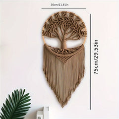 Handcrafted Boho Macramé Tree of Life Wall Hanging | Yedwo
