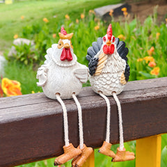 Handcrafted Standing Chicken Garden Decor | Yedwo Design