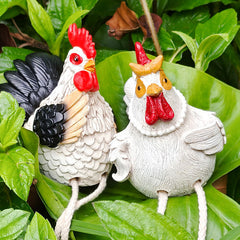 Handcrafted Standing Chicken Garden Decor | Yedwo Design