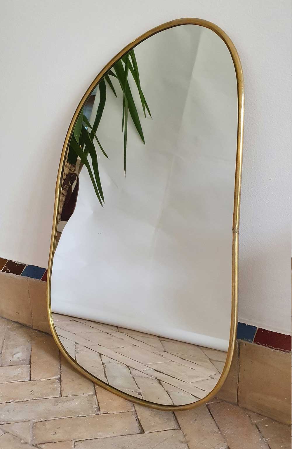 Handmade Brass Blob Mirror | Yedwo Design