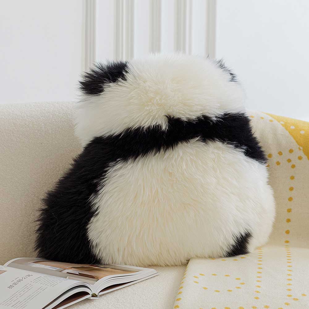 Handmade Cute Panda Fur Sofa Pillow Cushion | Yedwo Design