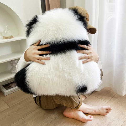 Handmade Cute Panda Fur Sofa Pillow Cushion | Yedwo Design