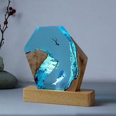 Handmade Karst Cave Whale Diver Desktop Ornaments | Yedwo Design