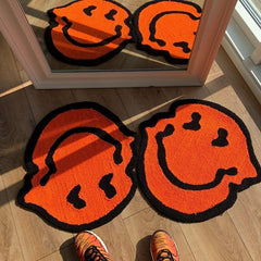 Handmade Twisted Smiling Flocking Rug | Yedwo Home