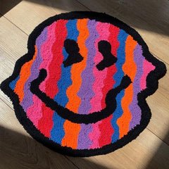 Handmade Twisted Smiling Flocking Rug | Yedwo Home