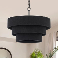 Handwoven Rattan & Cotton Pendant Light | Yedwo