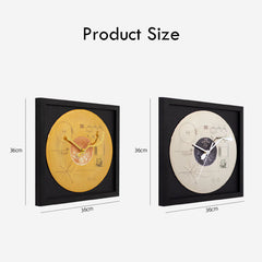 Hi Cosmic Cat Record Modern Art Wall Clock | Yedwo Design