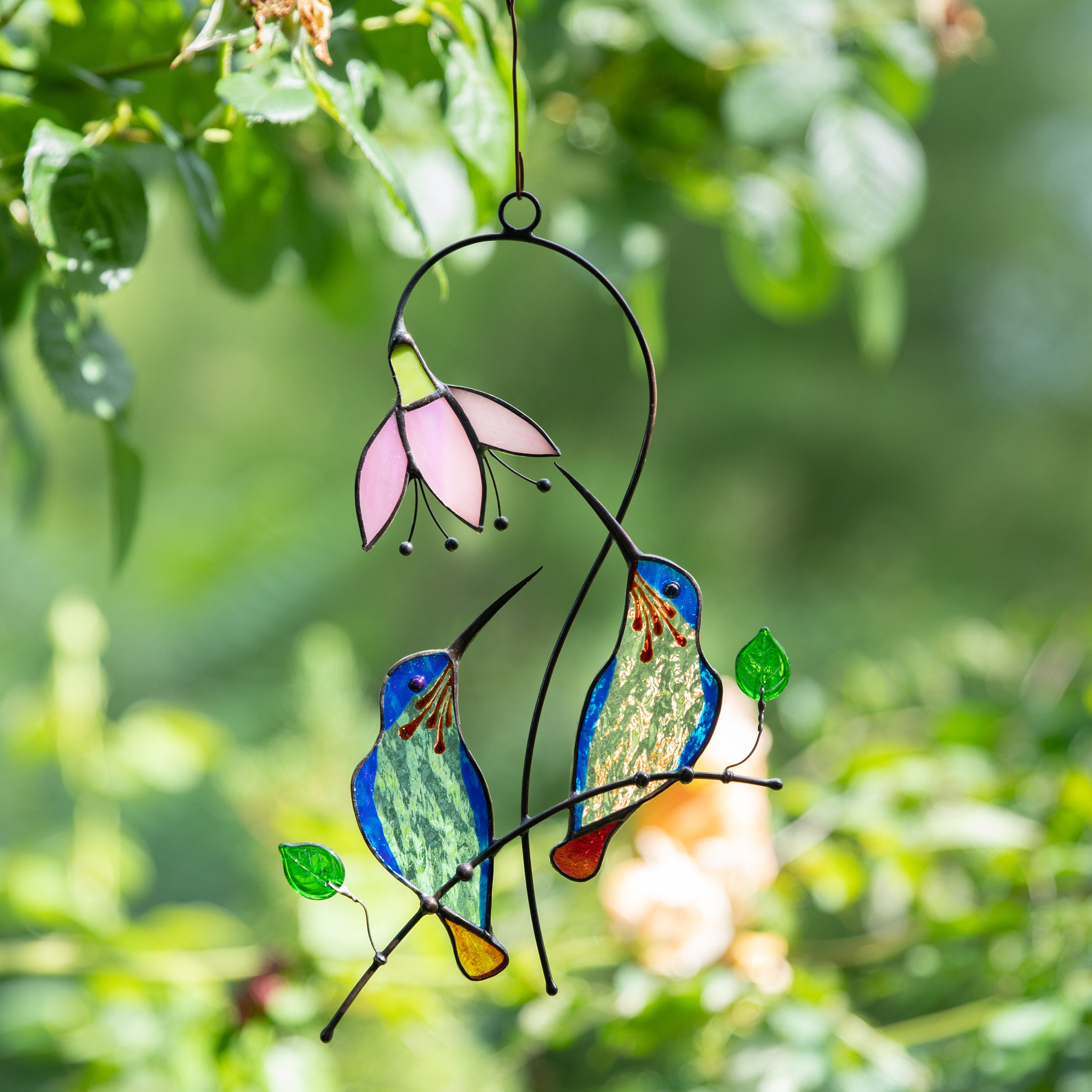 Hummingbird Stained Glass Window Hangings | Yedwo – YEDWO