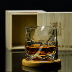 Japanese Edo Kiriko Crumple Body Whisky Glass | Yedwo Design