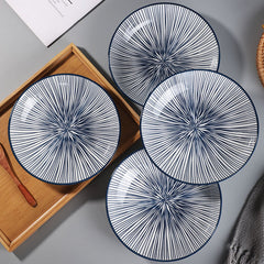 Japanese Elegant Underglaze Color Ceramic Dinnerware Set | Yedwo