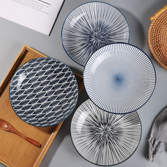 Japanese Elegant Underglaze Color Ceramic Dinnerware Set | Yedwo