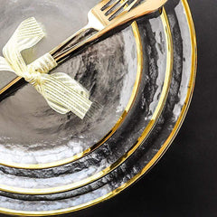 Japanese Gold Edge Opaque Plate Collection | Yedwo