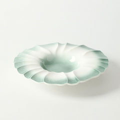 Japanese Vintage Emerald Green Kiln-Glazed Ceramic Dinnerware | Yedwo