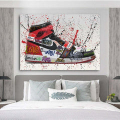 Jordan 1 OG Graffiti Shoes Wall Art | Yedwo Design