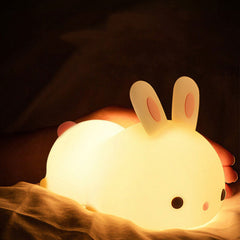 Kawaii Bunny Silicone Soft Warm Night Light | Yedwo