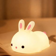 Kawaii Bunny Silicone Soft Warm Night Light | Yedwo