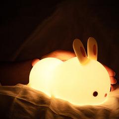 Kawaii Bunny Silicone Soft Warm Night Light | Yedwo