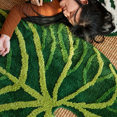King Anthurium Jungle Tufted Rug | Yedwo Design