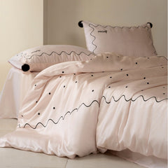Korean 60s Lyocell TENCEL™ Embroidered Duvet Cover Set | Yedwo