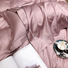 LB 140S Luxury Solid Color Pima Cotton Sateen Bedding Set | Yedwo