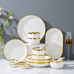Legacy White Luxury Dinnerware Set | Yedwo Home