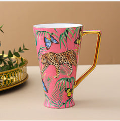 Leopard Porcelain Bone China Mug | Yedwo Design