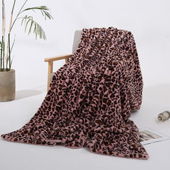 Leopard Print Warm Plush Blanket | Yedwo Home