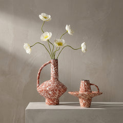 Lucie Hand-Painted Textured Ceramic Vase | Yedwo Design