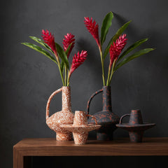 Lucie Hand-Painted Textured Ceramic Vase | Yedwo Design