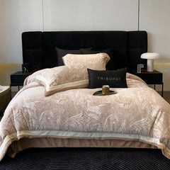 Luxury American Embossed Milk Velvet Bedding Set | Yedwo